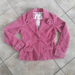 Limited Too Pink Corduroy Blazer. Size: Large - 14